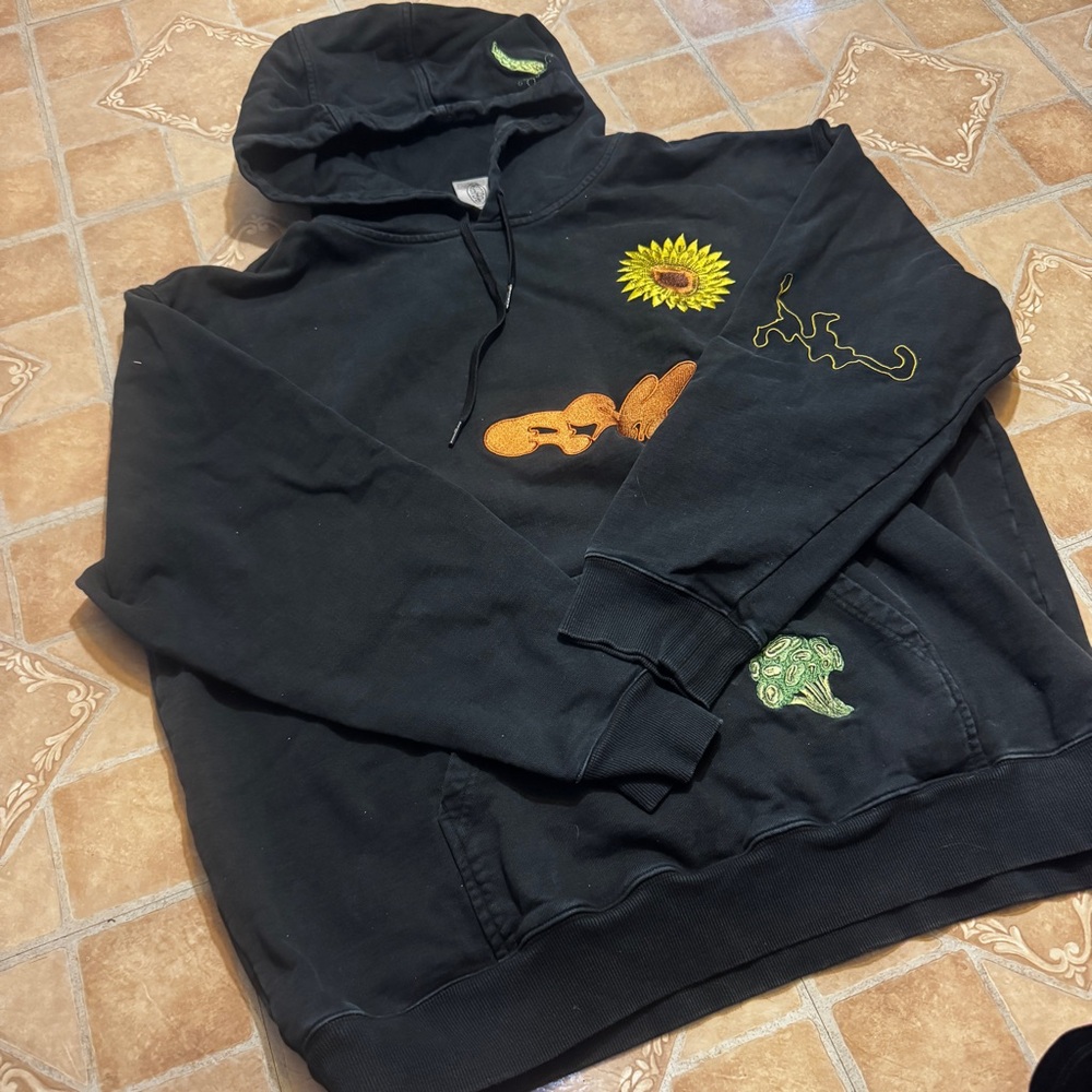 P.A.M. (Perks and Mini) Embroidered "Garden" Hoodie - Size XL - RARE